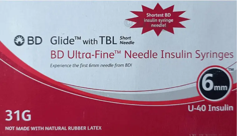Bd Insulin U-40 31g